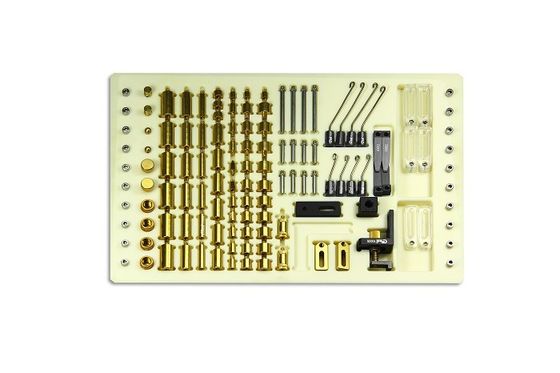 Gold Aluminum Fixture Kits for Vision Measurement Systems (VMM/CMM Compatible)