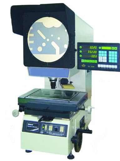 Optical Profile Projector with 300 mm Screen, Fixed Stage, Heavy Load Capacity, and 250 mm Travel